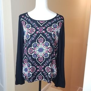 LS Floral Print Top